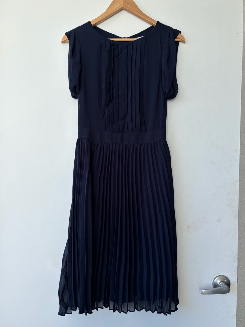 213Industry Navy Pleated Dress size S